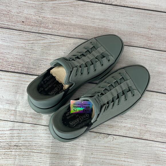 Skechers Snoop One Boss Life Mens Sz 8 Womens Sz 9.5 Sneakers Canvas Olive Green - Picture 8 of 11